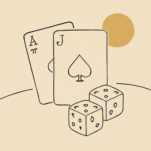 fg77 blackjack cards on green table